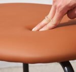 Modern Luxury Stacking Leather Dining Chair – Waterproof Restaurant / Event Seating with Stainless Steel Legs - Image 6