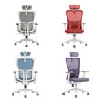 Comfortable Rolling Office Chair – Swivel Wheels, Ergonomic Fabric Mesh Lift Chair - Image 2
